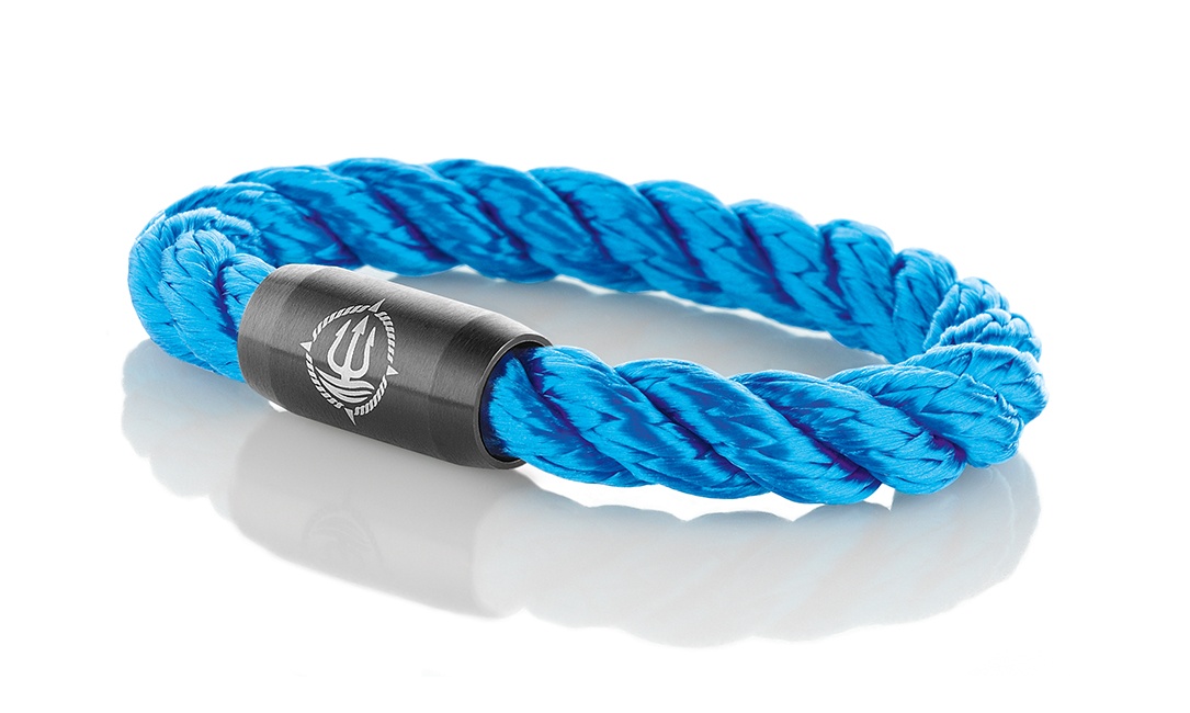 Bild von Segeltau Armband blau "Amrum" Seemannsgarn