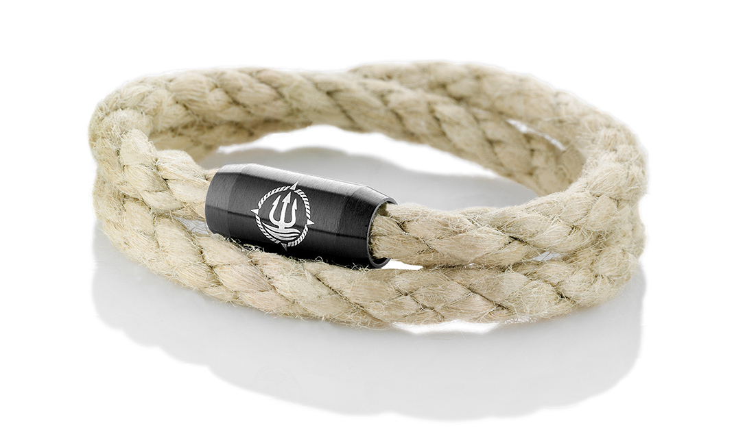 Bild von Armband hanf farbig doppelt "Amrum"